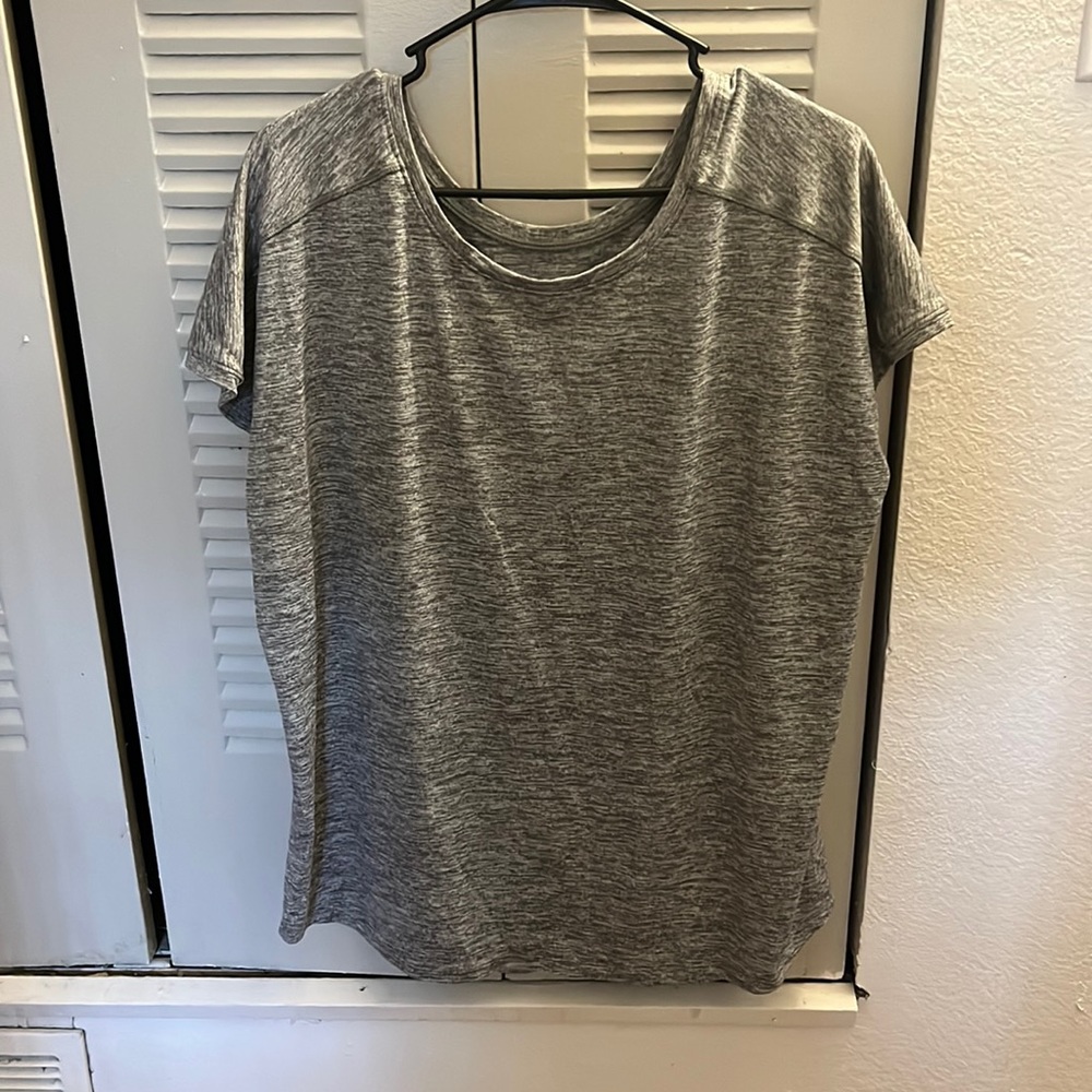 Gray athletic shirt
